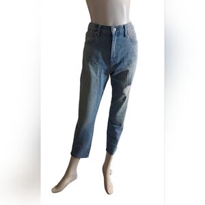 7 For All Mankind Peggi Ankle High  Rise Women's Blue Jeans  Size 30